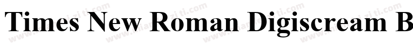 Times New Roman Digiscream Bold字体转换